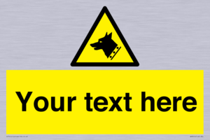 Custom Warning: Guard dog